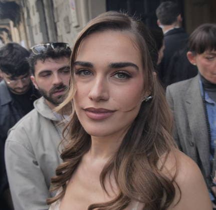 Milan, Milan Women s Fashion Week Fall Winter 2026 27 - Women s Fashion, Fall Winter 2026 27 - Blumarine fashion show - arrivals In the photo: Guest  Copyright: xLucaxPontix xipa-agency.netx xx IPA_Agency_IPA72127108