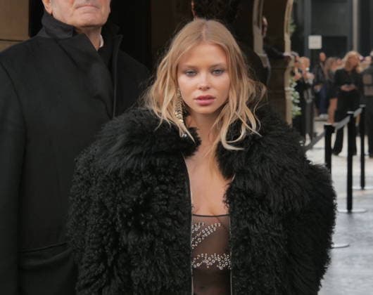 Milan, Milan Women s Fashion Week Fall Winter 2026 27 - Women s Fashion, Fall Winter 2026 27 - Blumarine fashion show - arrivals In the photo: Guest  Copyright: xLucaxPontix xipa-agency.netx xx IPA_Agency_IPA72127118