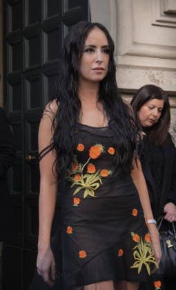 Milan, Milan Women s Fashion Week Fall Winter 2026 27 - Women s Fashion, Fall Winter 2026 27 - Blumarine fashion show - arrivals In the photo: Guest  Copyright: xLucaxPontix xipa-agency.netx xx IPA_Agency_IPA72127401