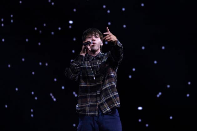 Vina del Mar, February 27, 2026 Singer Paulo Londra during his performance at the sixth night of the Vina del Mar Festival 2026 Sebastian Cisternas Aton Chile, Vina del Mar Chile Aton 1129381  Copyright: SEBASTIANxCISTERNAS xATONxCHILE