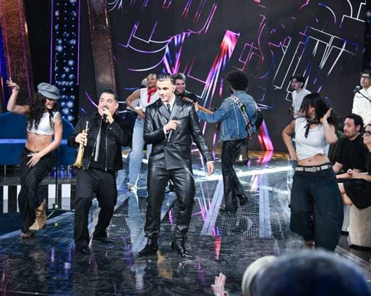 Sanremo, 76th Italian Song Festival - Fourth Post-Festival Episode. Pictured: Samurai Yai, Roy Paci  Copyright: xManuelexMangiarottix xipa-agency.netx xPoolxSanremox02x IPA_Agency_IPA72130400