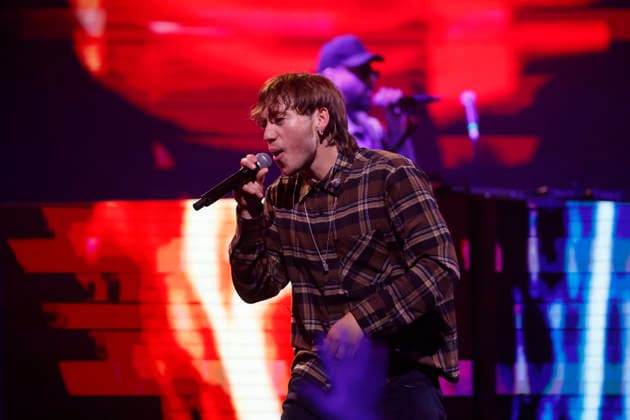 Vina del Mar, February 27, 2026 Singer Paulo Londra during his performance at the sixth night of the Vina del Mar Festival 2026 Sebastian Cisternas Aton Chile, Vina del Mar Chile Aton 1129462  Copyright: SEBASTIANxCISTERNAS xATONxCHILE