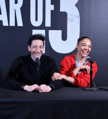 February 27, 2026, New York, Ny, United States: Adrien Brody and Tessa Thompson attend The Fear of 13 Broadway Press Event. Held at James Earl Jones Theatre in New York. Zuma Press February 27, 2026 New York United States - ZUMAp281 20260227_zea_p281_052 Copyright: xPhotoxImagexPressx