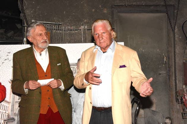 S.D. Karl Prinz von Thurn und Taxis. Kurator Dieter FREIHERR von Stengel Veranstalter Muenchen 27.02.2026 Kunstgiesserei Muenchen Schleissheimerstrasse Titel Malerei, Skulpturen und New Art Vernissage Ein Toter, drei Lebende, hundert Jahre Giesserei: Wenn Kunst dem Algorithmus trotzt Foto Muenchen