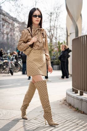 Street Style: Gucci fashion show during the Milan Fashion Week - Womenswear Fall Winter 2026 2027 in Milan, Italy, on 27 February 2026. Street Style: Jenny Tsang is seen outside of the Gucci fashion show during the Milan Fashion Week - Womenswear Fall Winter 2026 2027 in Milan, Italy, on 27 February 2026., Credit:Stefano Costantino TTL Avalon Italy, Milan  Copyright: xStefanoxCostantinoxTTLx xAvalonx 1078862669