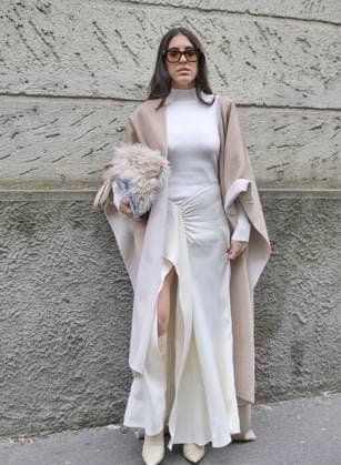 Milan, Milan Women s Fashion Week Fall Winter 2026 27 - Women s Fashion, Fall Winter 2026 27 - Sportmax fashion show - arrivals In the photo: Guest  Copyright: xLucaxPontix xipa-agency.netx xx IPA_Agency_IPA72135652