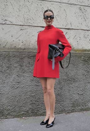 Milan, Milan Women s Fashion Week Fall Winter 2026 27 - Women s Fashion, Fall Winter 2026 27 - Sportmax fashion show - arrivals In the photo: Guest  Copyright: xLucaxPontix xipa-agency.netx xx IPA_Agency_IPA72135730