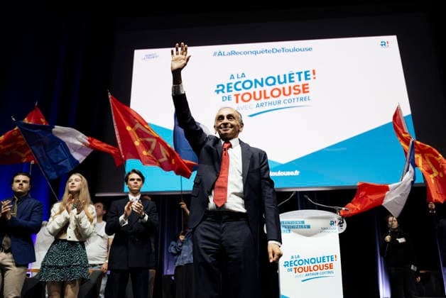 News Themen der Woche KW09 Eric Zemmour And Arthur Cottrel At Reconquete Meeting - Toulouse Hello with Arthur Cottrel and Eric Zemmour. 2026 Municipal Elections, Meeting with Eric Zemmour and Arthur Cottrel for the Reconquete list in Toulouse. Speech by your list leader, Arthur Cottrel, who presents the main measures of his program, followed by a speech by Eric Zemmour in Toulouse, France on February 27, 2026. Photo by Patricia Huchot-Boissier ABACAPRESS.COM TOULOUSE Occitanie France  Copyright: xHuchot-BoissierxPatricia ABACAx