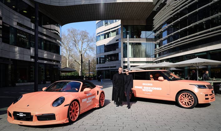 BRABUS: ONE SECOND NOW Serie auf Prime Video ab 26.2.26 - Brabus CEO Constantin Buschmann mit seiner Frau Milli , Creative Director bei Brabus Düsseldorf NRW Deutschland