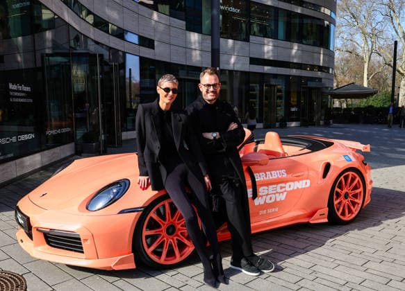 BRABUS: ONE SECOND NOW Serie auf Prime Video ab 26.2.26 - Brabus CEO Constantin Buschmann mit seiner Frau Milli , Creative Director bei Brabus Düsseldorf NRW NRW