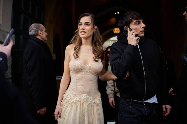 Milano Fashion Week - Women F W 26-27 Blumarine fashion show Street Style Milan, Italy Clara Soccini Milano Fashion Week - Women F W 26-27 Blumarine fashion show Street Style Milan, Italy 27th February 2026 SGPItalia id 134544_001 * Not Exclusive  Copyright: xLAURA_MARCHINIx