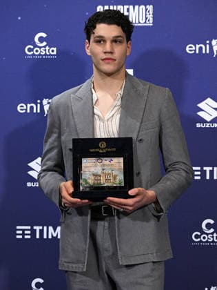 Sanremo, 76th Italian Song Festival - Carolina Picchio Award. Pictured: Niccolò Filippucci  Copyright: xMaurizioxD Avanzox xipa-agency.netx xPoolxSanremox02x IPA_Agency_IPA72139018