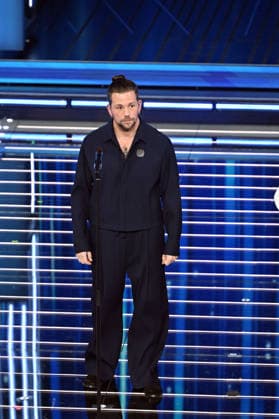 February 27, 2026, Sanremo, Rome, Italy: 76th Italian Song Festival, fourth night. Pictured: Enrico Nigiotti . Sanremo. Italy 27 Feb 2026 Sanremo Italy  - ZUMAa289 20260227_zia_a289_379 Copyright: xMariaxLauraxAntonellix