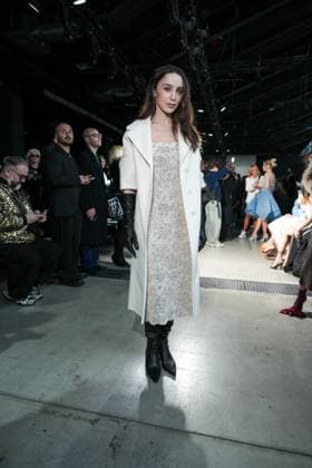 Milan, Milan Women s Fashion Week: Fall Winter 2026 27 - Women s Fashion, Fall Winter 2026 27 - Ermanno Scervino fashion show - front raw in the photo: Mary Leest  Copyright: xRiccardoxGiordanox xipa-agency.netx xRiccardoxGIordanox IPA_Agency_IPA72144709