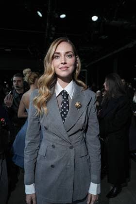 Milan, Milan Women s Fashion Week: Fall Winter 2026 27 - Women s Fashion, Fall Winter 2026 27 - Ermanno Scervino fashion show - front raw in the photo: Chiara Ferragni  Copyright: xRiccardoxGiordanox xipa-agency.netx xRiccardoxGIordanox IPA_Agency_IPA72144930