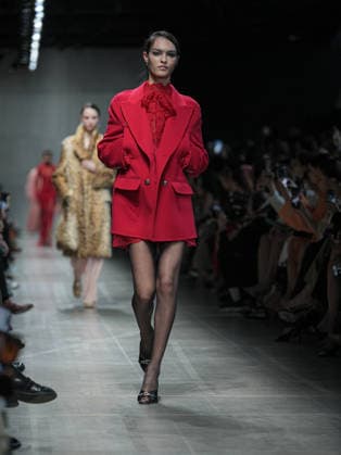 Milan, Milan Women s Fashion Week: Fall Winter 2026 27 - Women s Fashion, Fall Winter 2026 27 - Ermanno Scervino fashion show - catwalk in the photo: model  Copyright: xRiccardoxGiordanox xipa-agency.netx xRiccardoxGIordanox IPA_Agency_IPA72145604