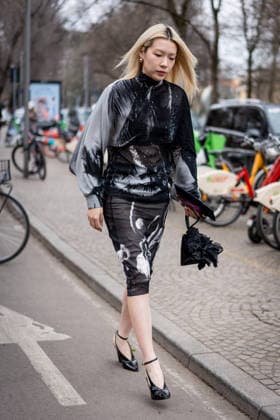 Street Style: Ferragamo fashion show during the Milan Fashion Week - Womenswear Fall Winter 2026 2027 in Milan, Italy, on 28 February 2026. Street Style: A guest is seen outside of the Ferragamo fashion show during the Milan Fashion Week - Womenswear Fall Winter 2026 2027 in Milan, Italy, on 28 February 2026., Credit:Stefano Costantino TTL Avalon Italy, Milan  Copyright: xStefanoxCostantinoxTTLx xAvalonx 1078972057
