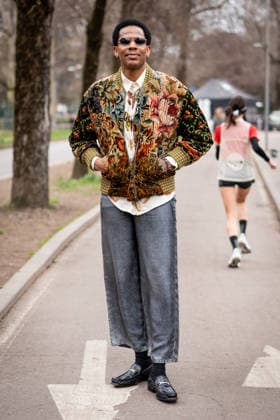 Street Style: Ferragamo fashion show during the Milan Fashion Week - Womenswear Fall Winter 2026 2027 in Milan, Italy, on 28 February 2026. Street Style: A guest is seen outside of the Ferragamo fashion show during the Milan Fashion Week - Womenswear Fall Winter 2026 2027 in Milan, Italy, on 28 February 2026., Credit:Stefano Costantino TTL Avalon Italy, Milan  Copyright: xStefanoxCostantinoxTTLx xAvalonx 1078972068
