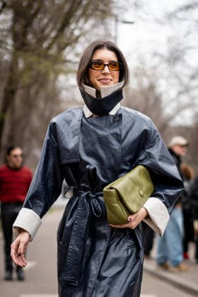 Street Style: Ferragamo fashion show during the Milan Fashion Week - Womenswear Fall Winter 2026 2027 in Milan, Italy, on 28 February 2026. Street Style: A guest is seen outside of the Ferragamo fashion show during the Milan Fashion Week - Womenswear Fall Winter 2026 2027 in Milan, Italy, on 28 February 2026., Credit:Stefano Costantino TTL Avalon Italy, Milan  Copyright: xStefanoxCostantinoxTTLx xAvalonx 1078972214