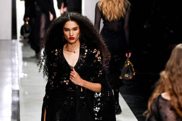 Milan, Milan Women s Fashion Week Fall Winter 2026 2027 - Dolce & Gabbana Fashion Show - Catwalk - Pictured: models on the catwalk  Copyright: xMaurizioxMaulex xipa-agency.netx xMaurizioxMaulex IPA_Agency_IPA72155424