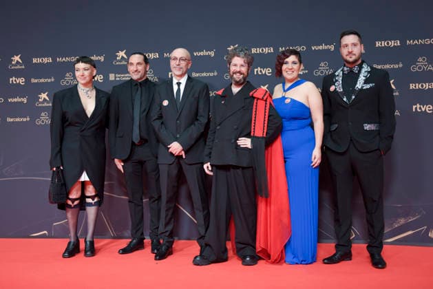 Red carpet of the Goya Awards 2026 The crew of the film Carmela poses on the red carpet of the 40th edition of the Goya Awards, at the Auditori del Centre de Convencions Internacionals, on February 28, 2026, in Barcelona, Cataluna Spain The awards are given annually by the Academy of Motion Picture Arts and Sciences of Spain AACCE with the aim of rewarding the best professionals in each of the various technical and creative specialties of Spanish cinema 28 FEBRUARY 2026 RED CARPET BARCELONA GOYA AWARDS CINEMA AWARDS Barcelona Catalunya Barcelona Catalunya Catalunya Spain  Copyright: xAlbertoxParedesx 7327745