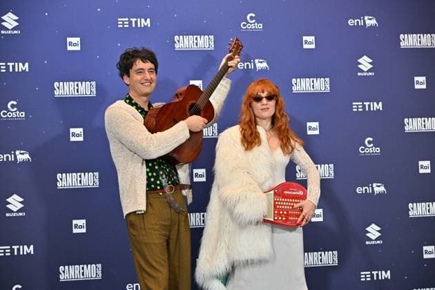 Foto IPP Felice De Martino Sanremo 28 02 2026 76° Festival della canzone italiana Nella foto: maria Antonietta e Colombre Italy Photo Press World Copyright