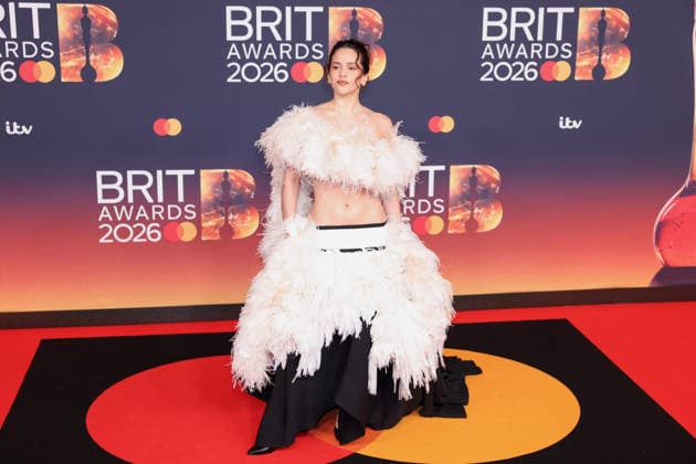 Celebrities attend The BRIT Awards 2026 at Co-op Live in Manchester, England Featuring: Rosalia Where: Manchester, United Kingdom When: 28 Feb 2026 Credit: Alex Cropper Cover Images EDITORIAL USE ONLY. NOT FOR USE BY NEWSPAPERS BASED IN THE UK. Copyright: xx coverimg55514946
