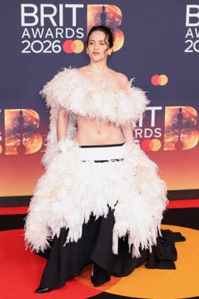 Celebrities attend The BRIT Awards 2026 at Co-op Live in Manchester, England Featuring: Rosalia Where: Manchester, United Kingdom When: 28 Feb 2026 Credit: Alex Cropper Cover Images **For editorial use only. Mandatory credit: SIPA USA.** EDITORIAL USE ONLY. NOT FOR USE BY NEWSPAPERS BASED IN THE UK. Copyright: xx coverimg55515033