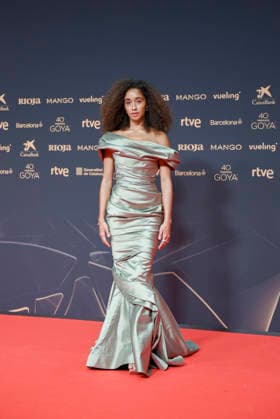 Red carpet of the Goya Awards 2026 Actress and singer Eva Ruiz poses on the red carpet of the 40th edition of the Goya Awards, at the Auditori del Centre de Convencions Internacionals, on February 28, 2026, in Barcelona, Cataluna Spain The awards are given annually by the Academy of Motion Picture Arts and Sciences of Spain AACCE with the aim of rewarding the best professionals in each of the various technical and creative specialties of Spanish cinema 28 FEBRUARY 2026 RED CARPET BARCELONA GOYA AWARDS CINEMA AWARDS Barcelona Catalunya Barcelona Catalunya Catalunya Spain  Copyright: xAlbertoxParedesx 7327826