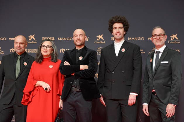 Red carpet of the Goya Awards 2026 The Decorado film crew poses on the red carpet of the 40th edition of the Goya Awards, at the Auditori del Centre de Convencions Internacionals, on February 28, 2026, in Barcelona, Cataluna Spain The awards are given annually by the Academy of Motion Picture Arts and Sciences of Spain AACCE with the aim of rewarding the best professionals in each of the various technical and creative specialties of Spanish cinema 28 FEBRUARY 2026 RED CARPET BARCELONA GOYA AWARDS CINEMA AWARDS Barcelona Catalunya Barcelona Catalunya Catalunya Spain  Copyright: xAlbertoxParedesx 7327945