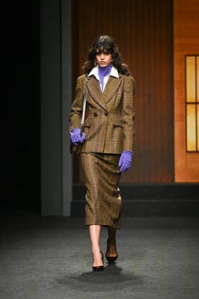 Milan, Milan Women s Fashion Week Fall Winter 2026 27 - Women s Fashion, Fall Winter 2026 27 - Luisa Spagnoli fashion show - catwalk in the photo: model  Copyright: xSimonaxChiocciax xipa-agency.netx xFotosickix IPA_Agency_IPA72167860