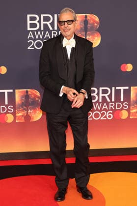 Celebrities attend The BRIT Awards 2026 at Co-op Live in Manchester, England Featuring: Jeff Goldblum Where: Manchester, United Kingdom When: 28 Feb 2026 Credit: Alex Cropper Cover Images EDITORIAL USE ONLY. NOT FOR USE BY NEWSPAPERS BASED IN THE UK. Copyright: xx coverimg55515175