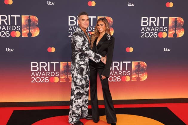 Celebrities attend The BRIT Awards 2026 at Co-op Live in Manchester, England Featuring: Robbie Williams, Ayda Field Williams Where: Manchester, United Kingdom When: 28 Feb 2026 Credit: Alex Cropper Cover Images EDITORIAL USE ONLY. NOT FOR USE BY NEWSPAPERS BASED IN THE UK. Copyright: xx coverimg55515192