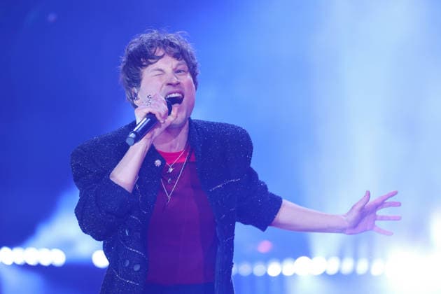 SUNDSVALL, SWEDEN 20260228 Vilhelm Buchaus with the entry Hearts Don™t Lie on stage in round 5 of Melodifestivalen 2026 in Gärdehov Arena in Sundsvall SUNDSVALL SWEDEN x11900x  Copyright: xPärxBäckström TTx MELODIFESTIVALEN 2026 SUNDSVALL mYtgkK5B5iY