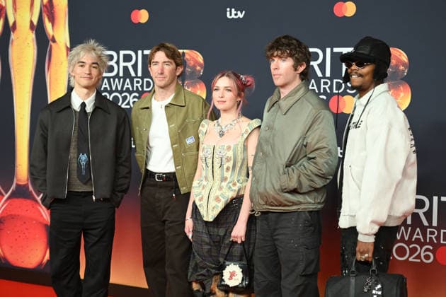 The BRIT Awards 2026, Co-op Live, Manchester, UK, 28 February 2026. Franz Lyons, Brendan Yates, Pat McCrory, Daniel Fang and Meg Mills at The BRIT Awards 2026, Co-op Live, Manchester, UK, 28 February 2026., Credit:Tina Korhonen Avalon United Kingdom, Manchester  Copyright: xTinaxKorhonenx xAvalonx 1079044410