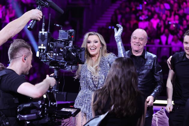 SUNDSVALL, SWEDEN 20260228 Sanna Nielsen with the contribution Waste your love and music producer Thomas G son take the second final place during round 5 of Melodifestivalen 2026 in Gärdehov Arena in Sundsvall SUNDSVALL SWEDEN x11900x  Copyright: xPärxBäckström TTx MELODIFESTIVALEN 2026 SUNDSVALL cvEFea9JOLQ