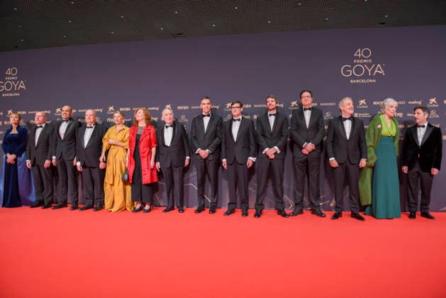 Red carpet of the Goya Awards 2026 Institutional photo on the red carpet of the 40th edition of the Goya Awards, at the Auditori del Centre de Convencions Internacionals, on February 28, 2026, in Barcelona, Cataluna Spain The awards are given annually by the Academy of Arts and Cinematographic Sciences of Spain AACCE with the aim of rewarding the best professionals in each of the various technical and creative specialties of Spanish cinema 28 FEBRUARY 2026 Barcelona, Cataluna Barcelona, Cataluna Espana  Copyright: xAlbertoxParedesx 7328348