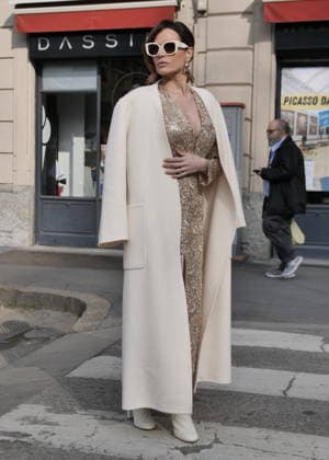 Milan, Milan Women s Fashion Week Fall Winter 2026 27 - Women s Fashion, Fall Winter 2026 27 - Laura Biagiotti fashion show - arrivals In the photo: Guest  Copyright: xLucaxPontix xipa-agency.netx xx IPA_Agency_IPA72173582