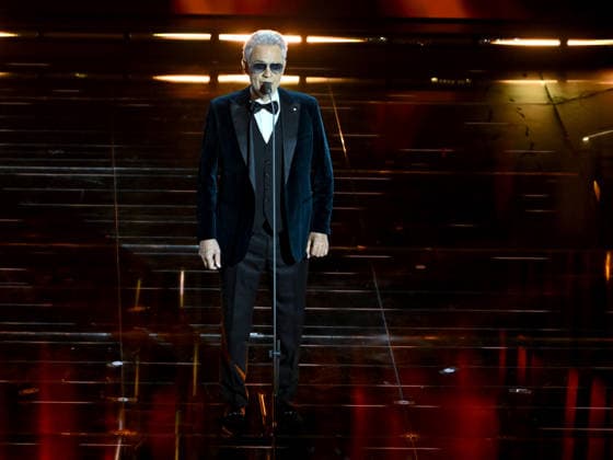 Sanremo, 76th Italian Song Festival - fifth final evening. Pictured is Andrea Bocelli.  Copyright: xAlbertoxTerenghix xPoolxSanremox02x xipa-agency.netx xPoolxSanremox02x IPA_Agency_IPA72176144