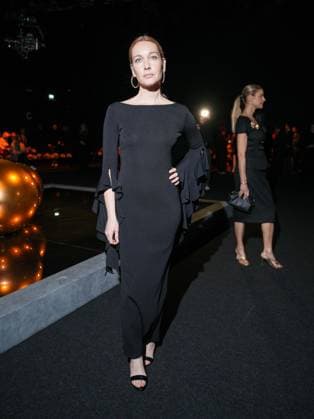 Milan, Milan Women s Fashion Week: Fall Winter 2026 27 - Women s Fashion, Fall Winter 2026 27 - Luisa Spagnoli fashion show - front row in the photo: Cristiana Capotondi  Copyright: xRiccardoxGiordanox xipa-agency.netx xRiccardoxGIordanox IPA_Agency_IPA72178511