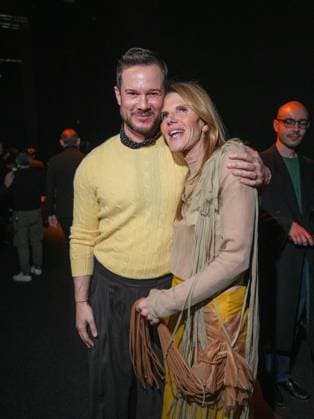 Milan, Milan Women s Fashion Week: Fall Winter 2026 27 - Women s Fashion, Fall Winter 2026 27 - Luisa Spagnoli fashion show - front row in the photo: Paolo Stella Anna Dello Russo  Copyright: xRiccardoxGiordanox xipa-agency.netx xRiccardoxGIordanox IPA_Agency_IPA72178861