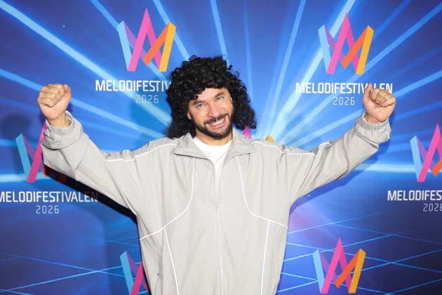 SUNDSVALL, SWEDEN 20260228 Finalist Lilla Al Fadji Felipe Fille Leiva Wenger arrives at the after party at Clarion Hotel Sundsvall after round 5 of Melodifestivalen 2026 SUNDSVALL SWEDEN x11900x  Copyright: xPärxBäckström TTx MELODIFESTIVALEN 2026 SUNDSVALL EFTERFEST WV7ih8NrkdE