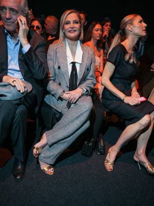 Milan, Milan Women s Fashion Week: Fall Winter 2026 27 - Women s Fashion, Fall Winter 2026 27 - Luisa Spagnoli fashion show - front row in the photo: Simona Ventura  Copyright: xRiccardoxGiordanox xipa-agency.netx xRiccardoxGIordanox IPA_Agency_IPA72178905
