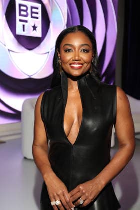 LOS ANGELES, CA - FEBRUARY 27: Patina Miller at the 57th NAACP Image Awards Official BET Dinner at Grand Venue on February 27, 2026 in Los Angeles, California. Copyright: xWalikxGoshornax