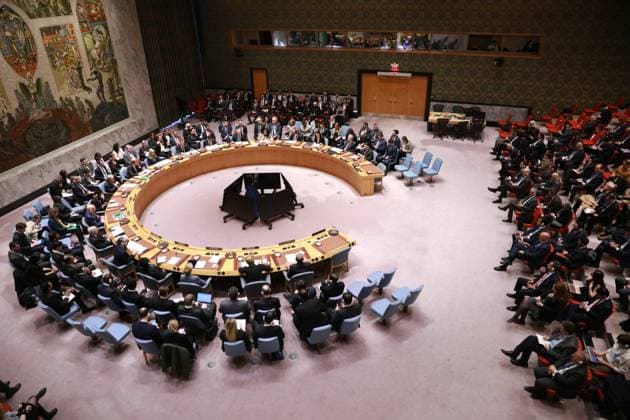 (260301) -- UNITED NATIONS, March 1, 2026 -- The United Nations (UN) Security Council holds an emergency meeting regarding the U.S.-Israeli attack on Iran at the UN headquarters in New York, Feb. 28, 2026. UN Secretary-General Antonio Guterres on Saturday condemned the military escalation in the Middle East, saying that the use of force by the United States and Israel against Iran, and the subsequent retaliation by Iran across the region, undermine international peace and security. ) FOCUS UN chief condemns military escalation in Middle East XiexE 