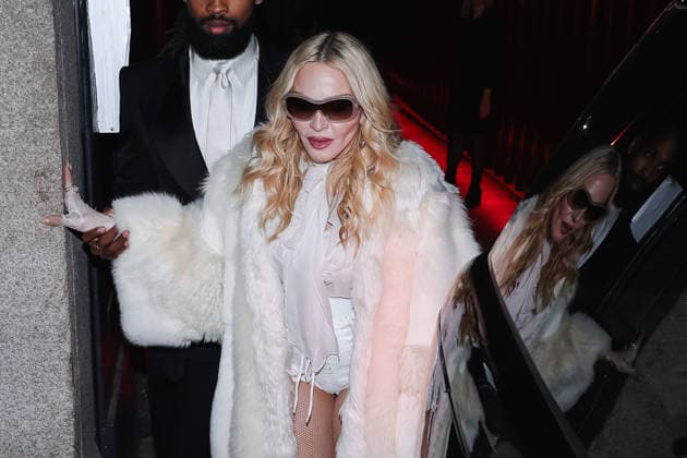 Milan, Milan Fashion Week Womenswear Fall Winter 2026 2027 - Women s Fashion, Fall Winter 2026 2027 - Dolce & Gabbana Party - Guest Arrivals. Pictured: Madonna (American singer-songwriter and actress)  Copyright: xAlessandroxBremecx xipa-agency.netx xx IPA_Agency_IPA72190769