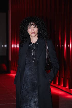 Milan, Milan Fashion Week Womenswear Fall Winter 2026 2027 - Women s Fashion, Fall Winter 2026 2027 - Dolce & Gabbana Party - Guest Arrivals. Pictured: Mina El Hammani (Actress)  Copyright: xAlessandroxBremecx xipa-agency.netx xx IPA_Agency_IPA72190984
