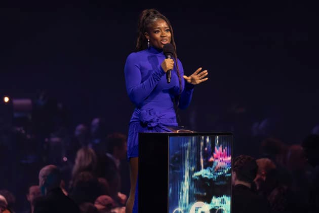 Clara Amfo at the Brit Awards 2026 Clara Amfo at the Brit Awards 2026 at the Co-Op Live, Manchester, England, 28th February 2026, Credit:Mike Gray Avalon  Copyright: xMikexGrayx xAvalonx 1079162866