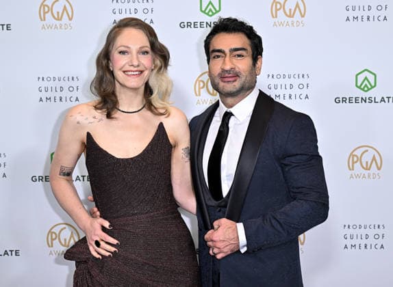 2026 Producers Guild Awards Emily V. Gordon and Kumail Nanjiani arriving at the 2026 Producers Guild Awards held at the Fairmont Century Plaza on February 28, 2026 in Century City, CA. Century City Fairmont Century Plaza California USA Copyright: xStarbuck xAFF-USA.COMx