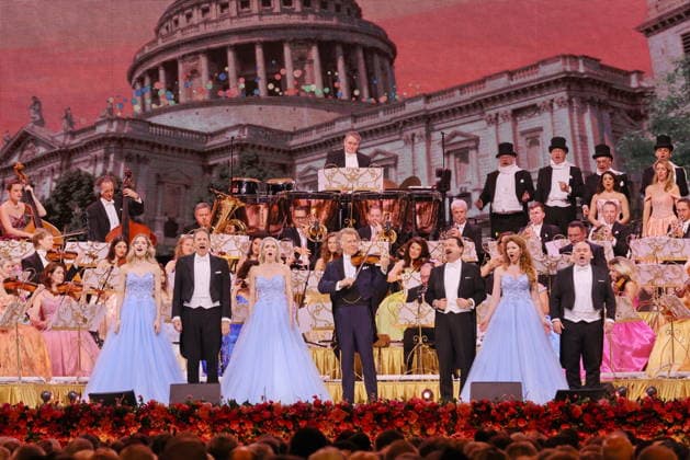 28.02.2026, AndrŽ Rieu, Geiger, im Konzert mit Orchester live in der Uber Arena, Berlin, Walzer, Berlin
